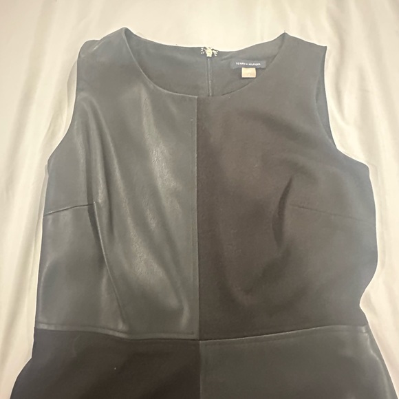 Tommy Hilfiger block faux leather dress - Picture 6 of 6